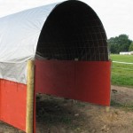 Horse Run In Shelter Shed Barn