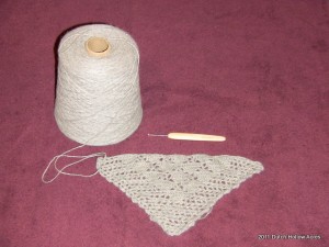 Crochet Alpaca Shawl