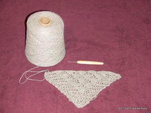 Crochet Alpaca Shawl
